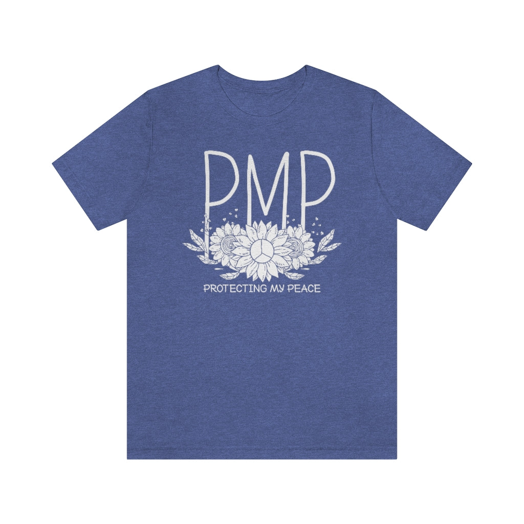 Unisex Protecting My Peace Flower TEE